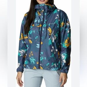 Columbia womens Flash Challenger Novelty floral Windbreaker size medium outdoor